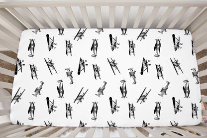 Vintage Airplane Crib Sheet