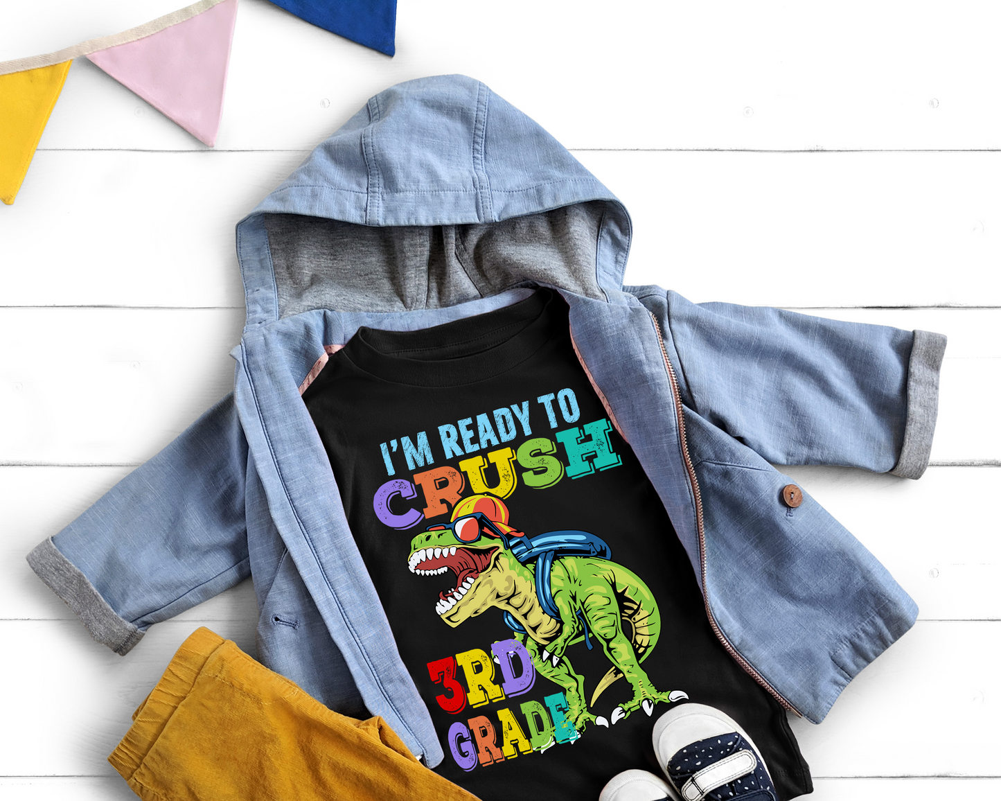 T-Rex I'm Ready To Crush School - Back to School Shirt for Kids