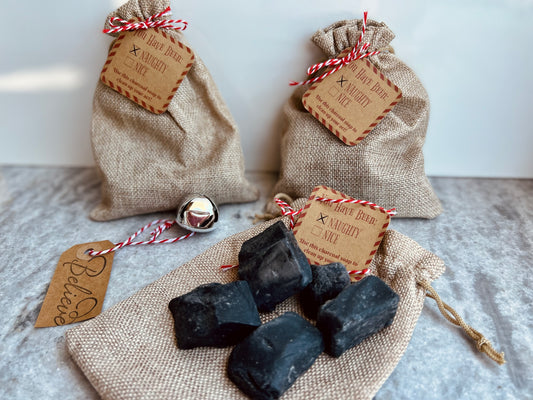 Overstock | Charcoal "You've Been Naughty" Soap