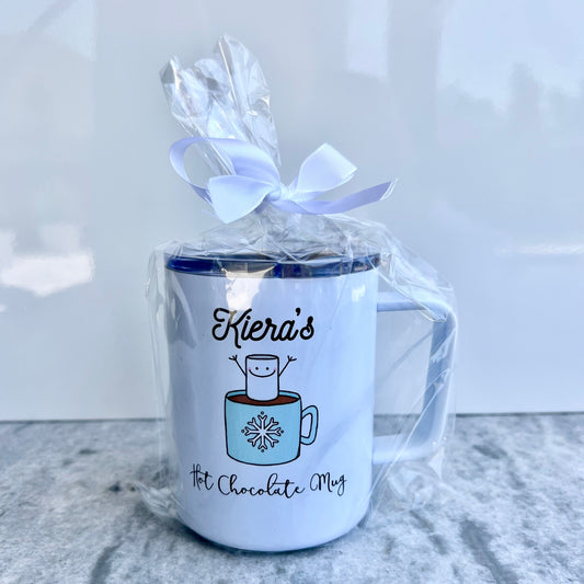 Overstock | Personalized Travel Hot Chocolate Mug "Kiera's"