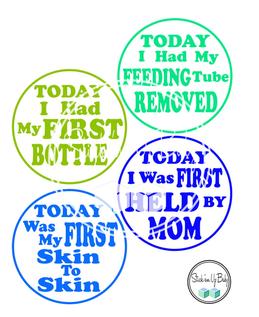 NICU MIlestone Stickers | Monthly Baby Stickers | Stick’em Up Baby™ - Stick'em Up Baby®