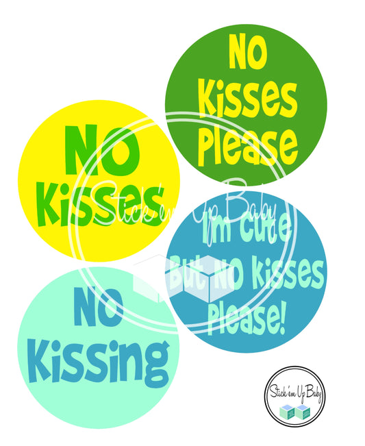 No Kisses | Monthly Baby Stickers | Stick’em Up Baby™ - Stick'em Up Baby®