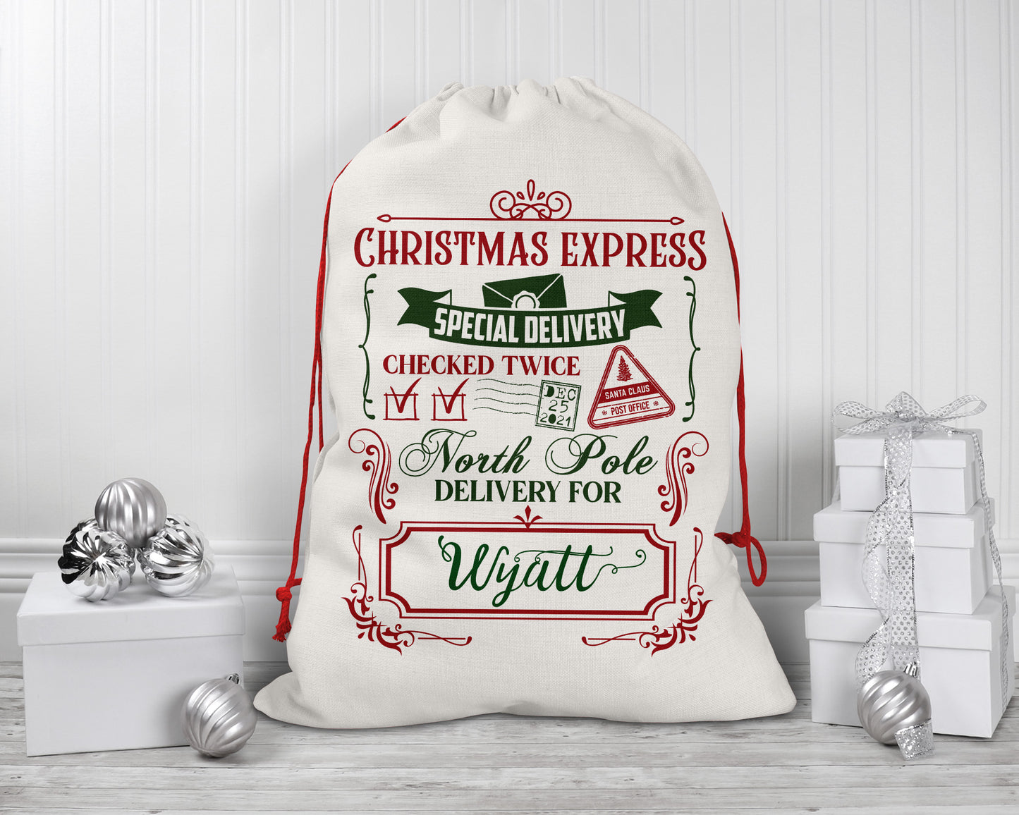 Christmas Express Special Delivery Santa Sacks
