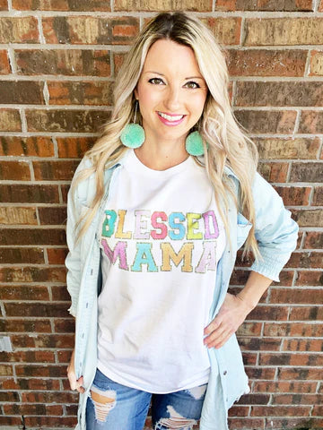 Overstock | Blessed Mama T-Shirt