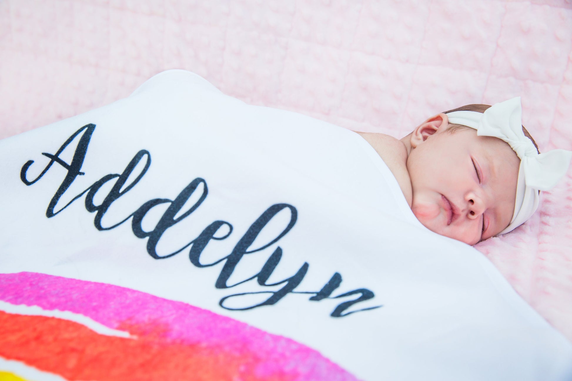 Rainbow Baby Blanket - Baby Milestone Blanket - Rainbow Baby Gift - Monthly Baby Blanket - Age Blanket - Personalized Baby Blanket - Girl