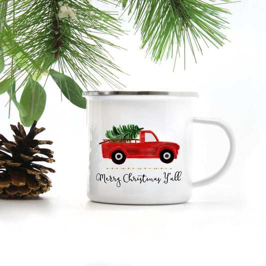 Merry Christmas Y'all Coffee Mug - Stick'em Up Baby®