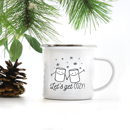 Let's Get Cozy Marshmallow Coffee Mug - Stick'em Up Baby®