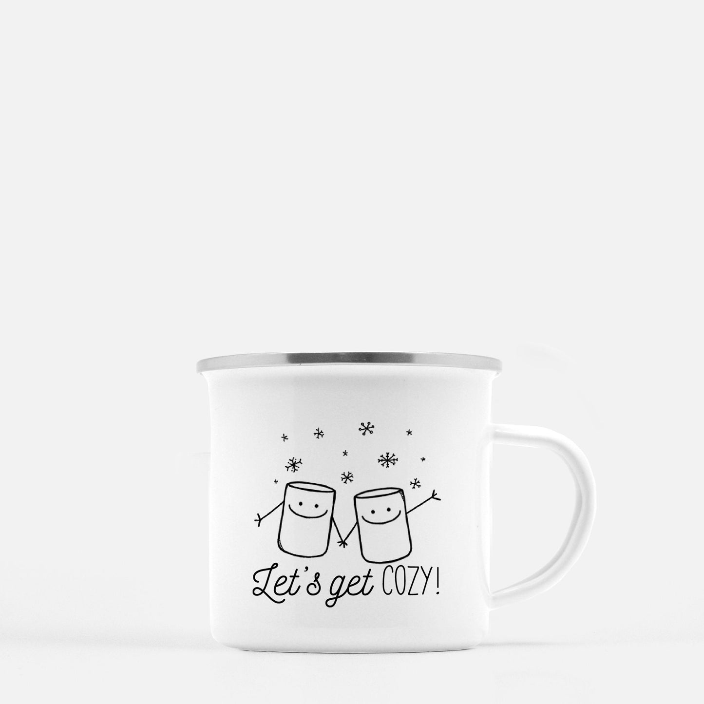 Let's Get Cozy Marshmallow Coffee Mug - Stick'em Up Baby®