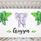 Personalized Elephant Crib Sheet - Stick'em Up Baby®