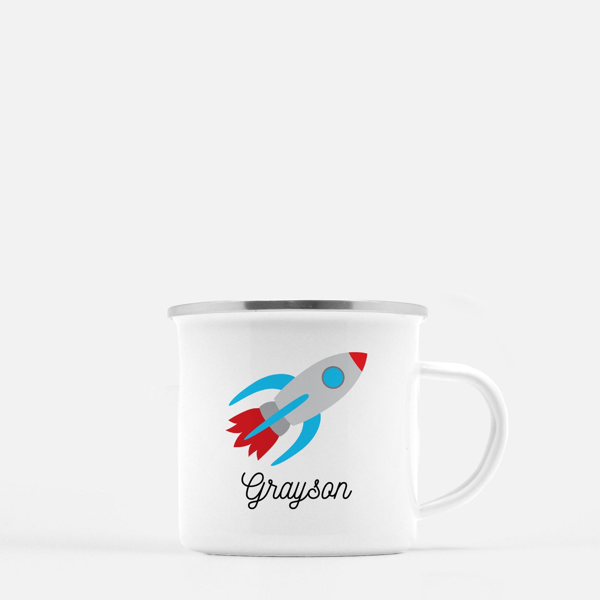 Personalized Rocketship Mug - Stick'em Up Baby®
