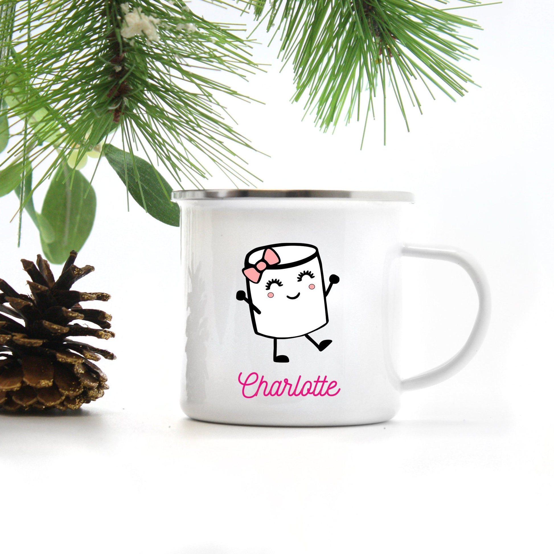 Personalized Girl Marshmallow Mug - Stick'em Up Baby®