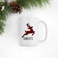 Personalized Plaid Reindeer Mug - Stick'em Up Baby®
