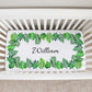 Tropical Palm Leaf Crib Sheet - Stick'em Up Baby®