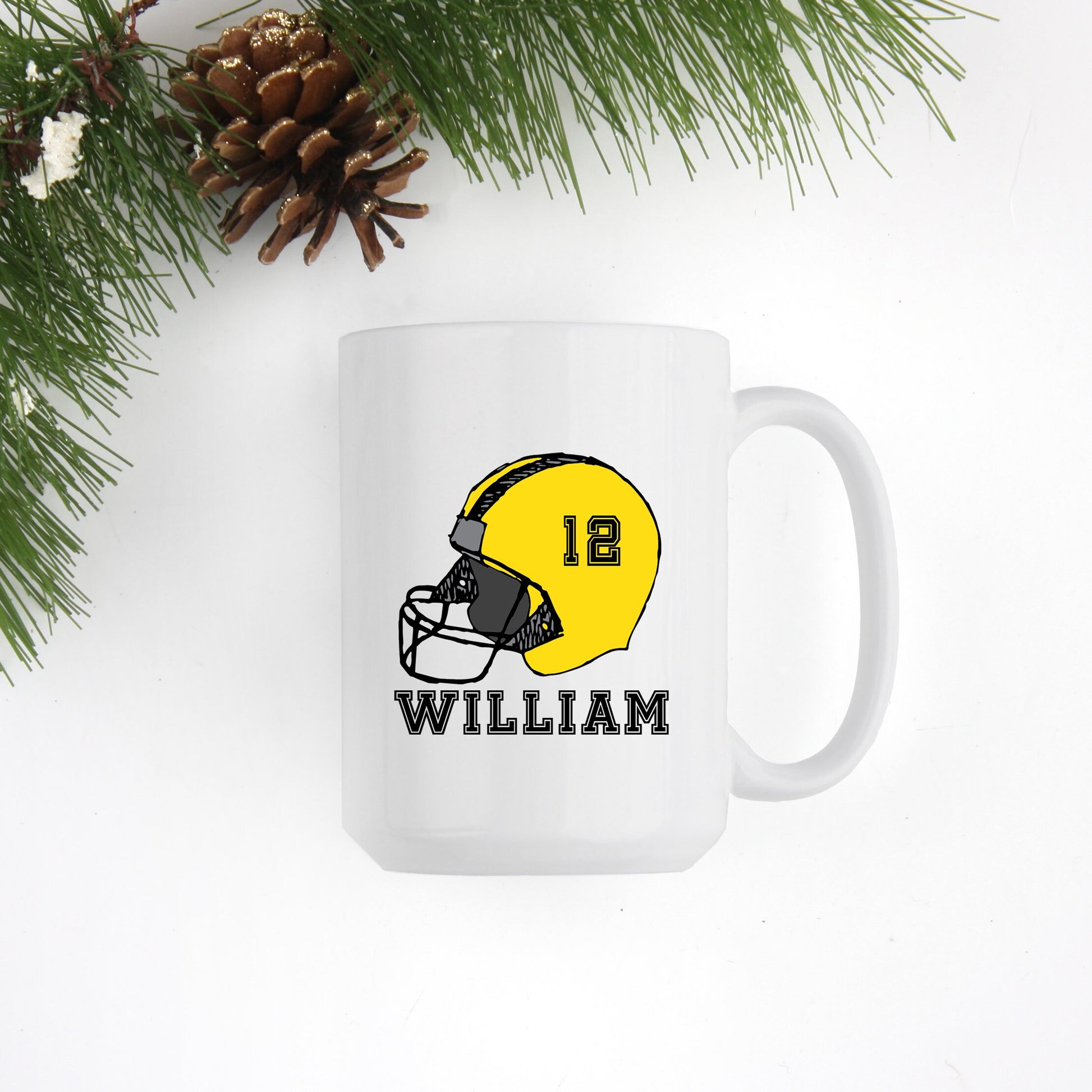 Personalized Football Helmut Mug | Sports Mugs] - Stick'em Up Baby®