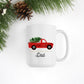 Personalized Red Truck Mug - Stick'em Up Baby®