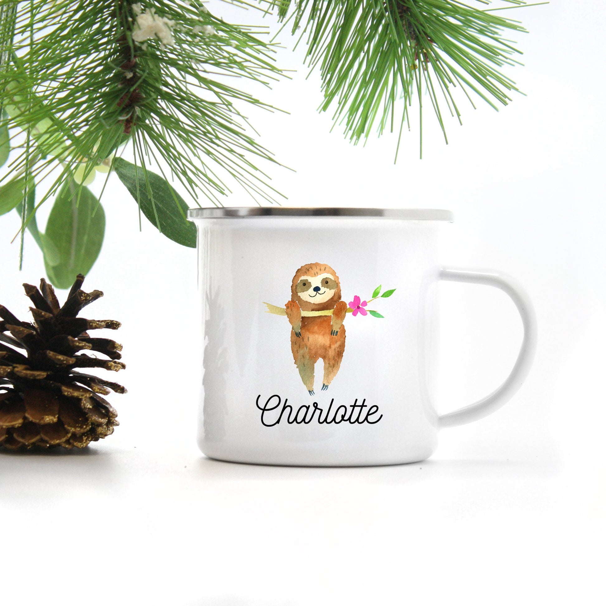 Personalized Sloth Mug - Stick'em Up Baby®