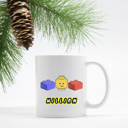 Personalized Brick Building Mug - Stick'em Up Baby®