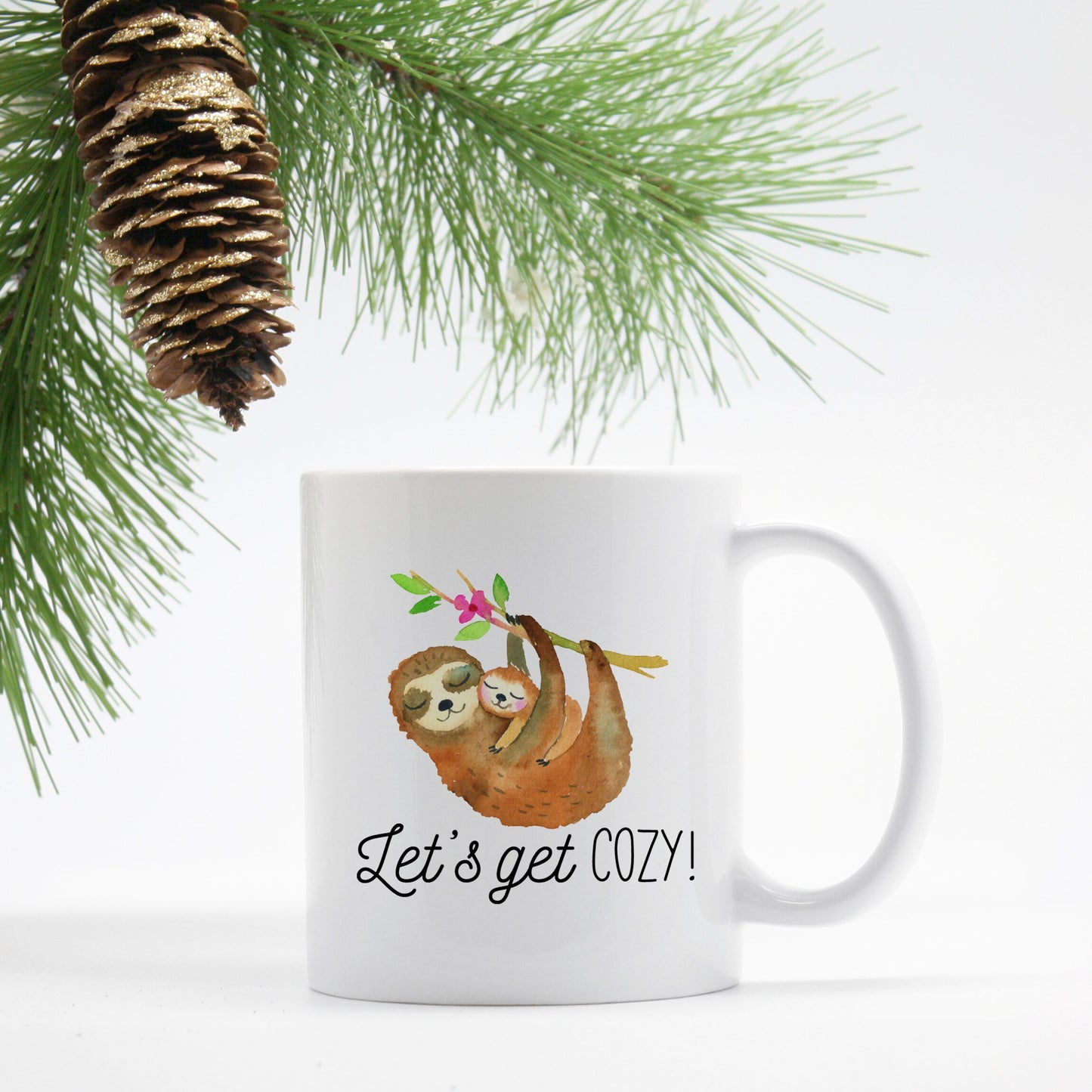 Let's Get Cozy Sloth Mug - Stick'em Up Baby®