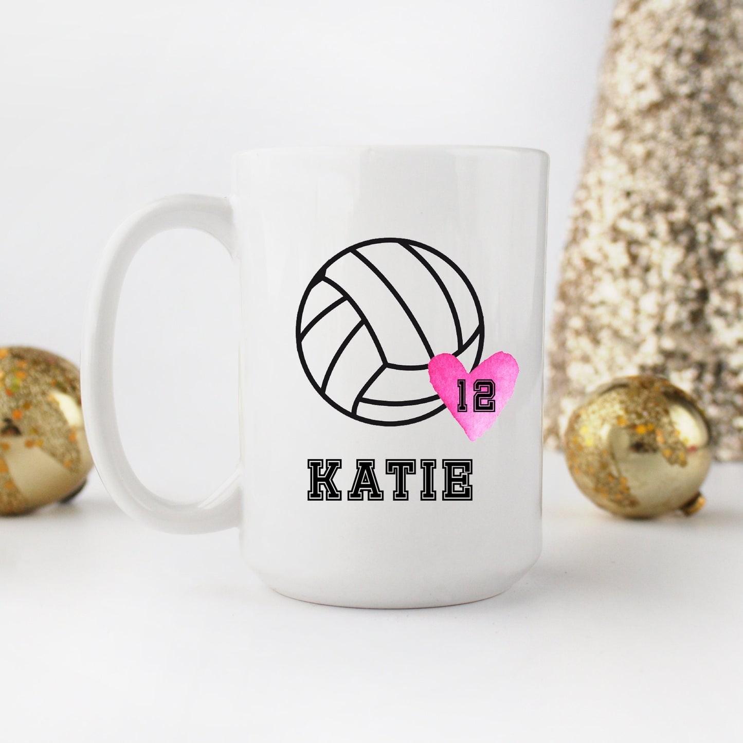 Personalized Volleyball Mug | Sports Mug - Stick'em Up Baby®