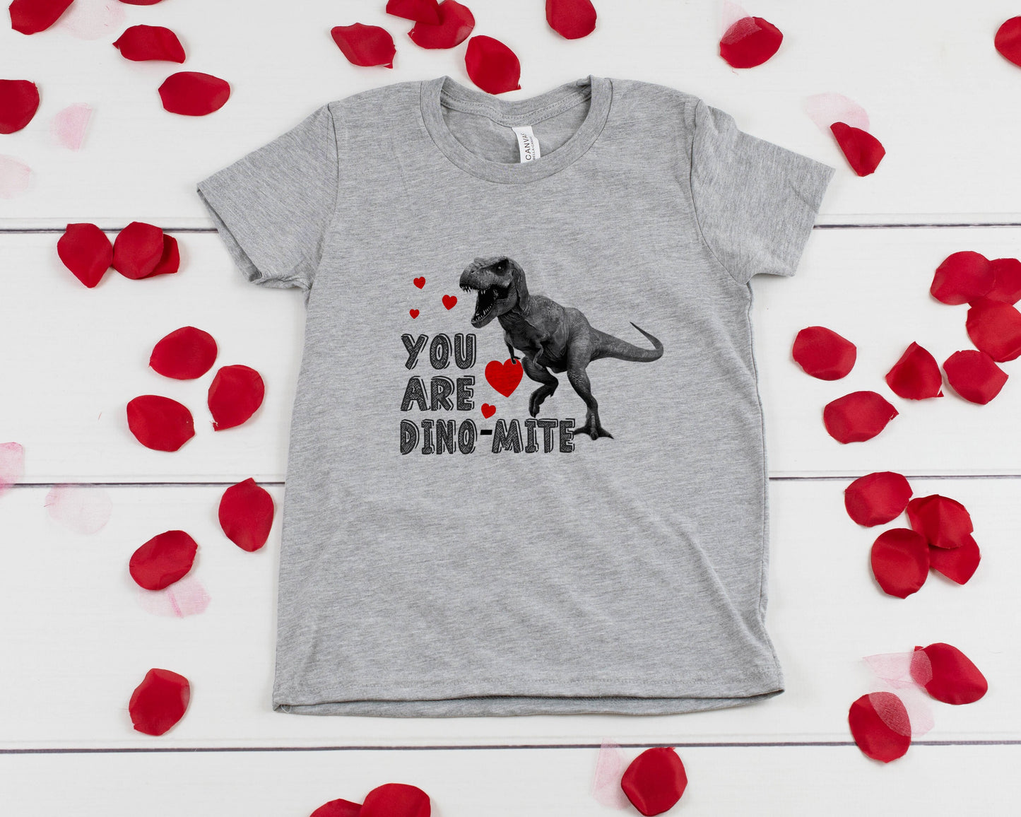 You Are Dino-Mite - Boys Valentine's Day Shirt - Stick'em Up Baby®