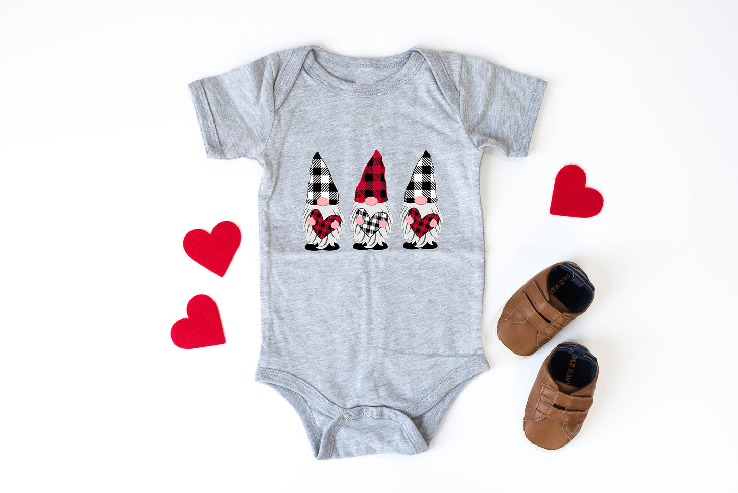 Gnome Valentines Shirt - Girls Valentine's Day Shirt - Stick'em Up Baby®