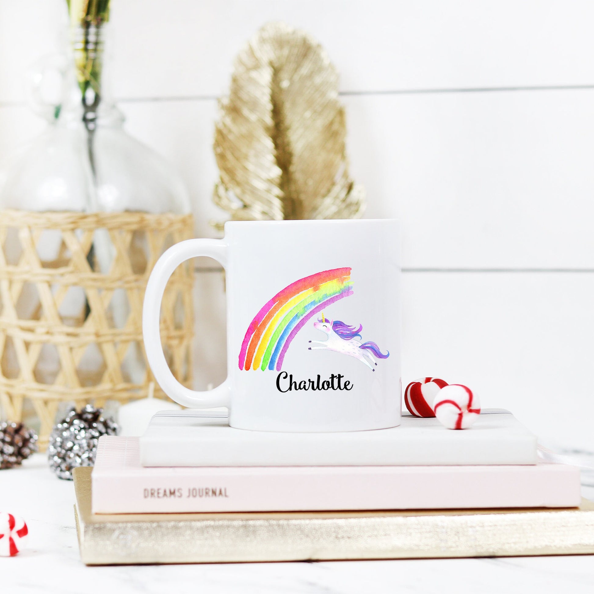 Personalized Rainbow Unicorn Mug - Stick'em Up Baby®