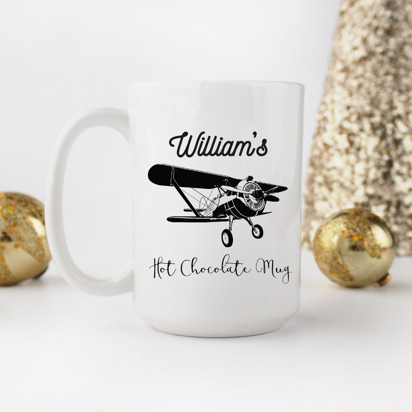 Personalized Airplane Mug - Stick'em Up Baby®