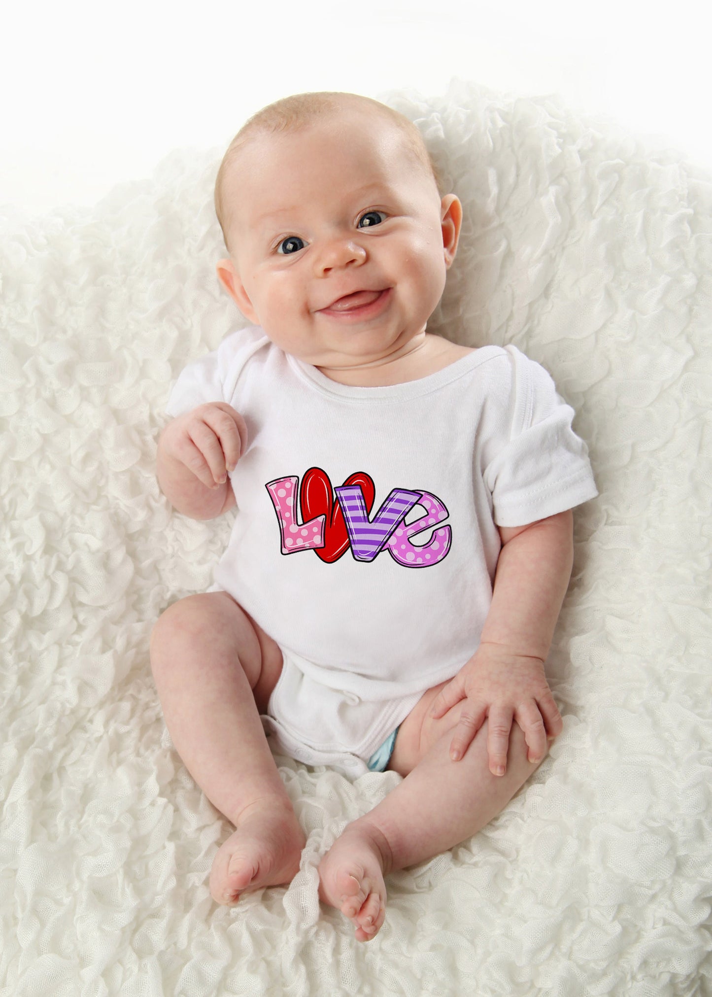 Love Shirt - Girls Valentines Shirts - Stick'em Up Baby®