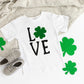 Love Shamrock Shirt - Kids St. Patrick's Day Shirt - Stick'em Up Baby®