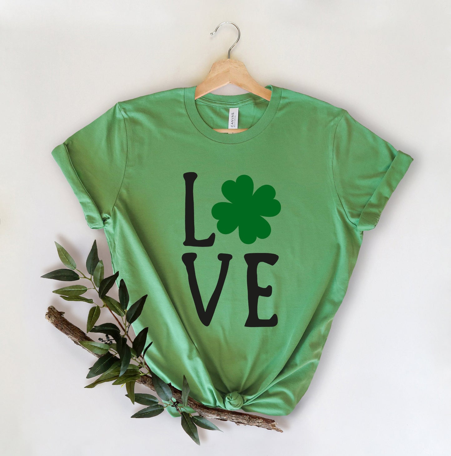 Shamrock - Love -Women's St. Patrick's Day Shirt