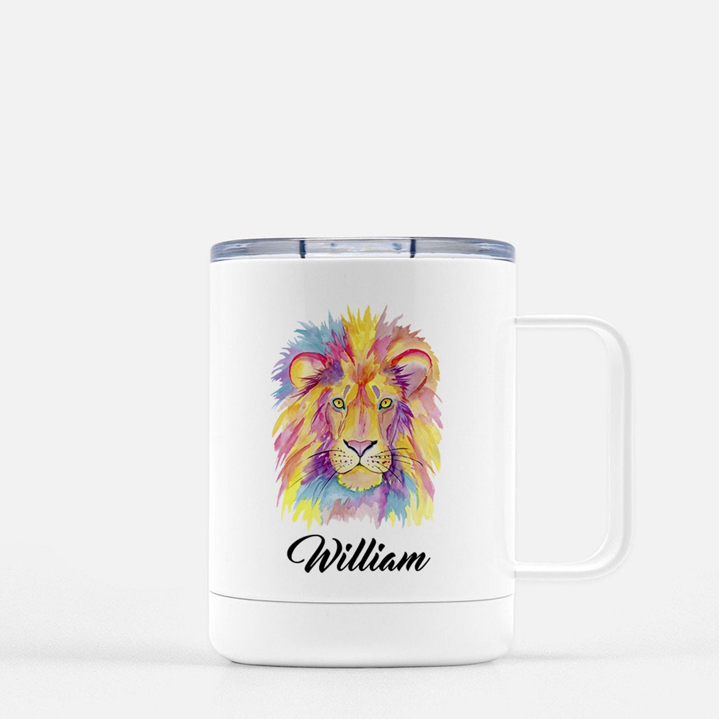Personalized Lion Mug - Stick'em Up Baby®