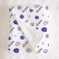 Personalized Floral Baby Blanket | Purple | Name Blanket | Personalized Swaddle Blanket | Baby Girl Gift | New Baby Gift | Receiving Blanket