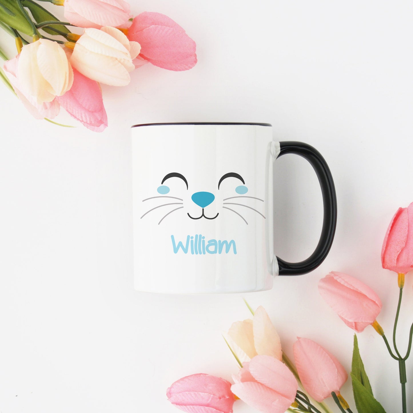 Personalized Bunny Face Mug for Boys & Girls | Easter Mug - Stick'em Up Baby®
