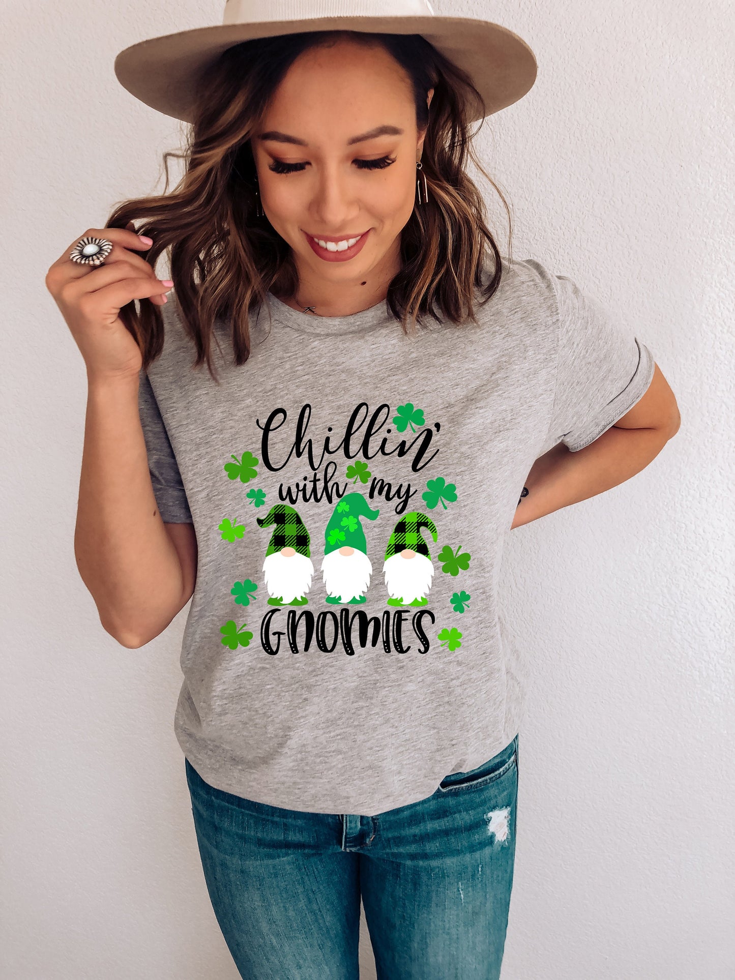 Chillin' With My Gnomies - Women's St. Patrick's Day Shirt