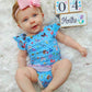 Mermaid Baby Milestone Blocks - Baby Girl Git - Stick'em Up Baby®