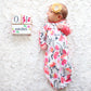 Baby Milestone Blocks - Watercolor Flowers & Arrows - Stick'em Up Baby®