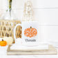 Orange Designer Pumpkin Mug | Fall Mug - Stick'em Up Baby®
