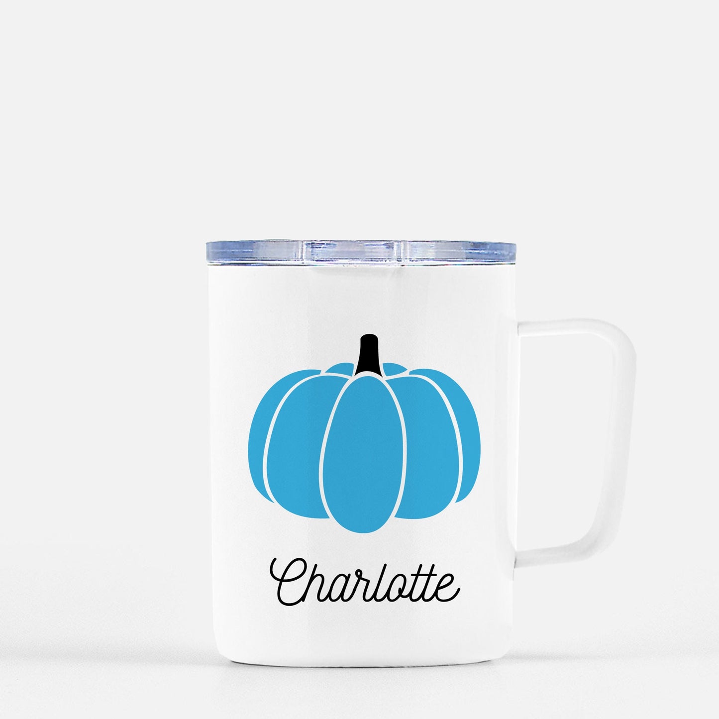 Personalized Blue Pumpkin Mug - Stick'em Up Baby®