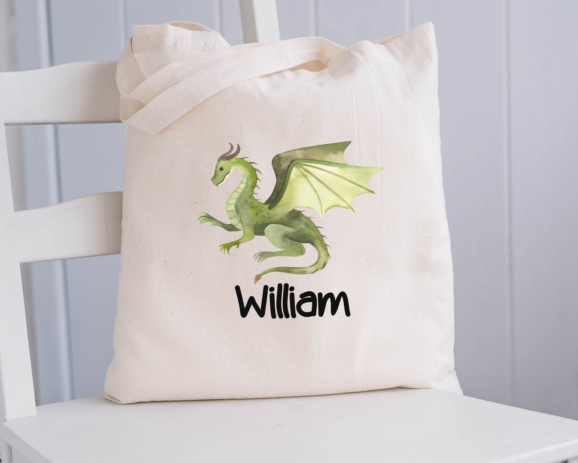Personalized Halloween Bag, Dragon, Custom Trick or Treat Bag, Halloween Candy Bag, Halloween Treat Bag for Kid, Halloween Gift, Custom Tote