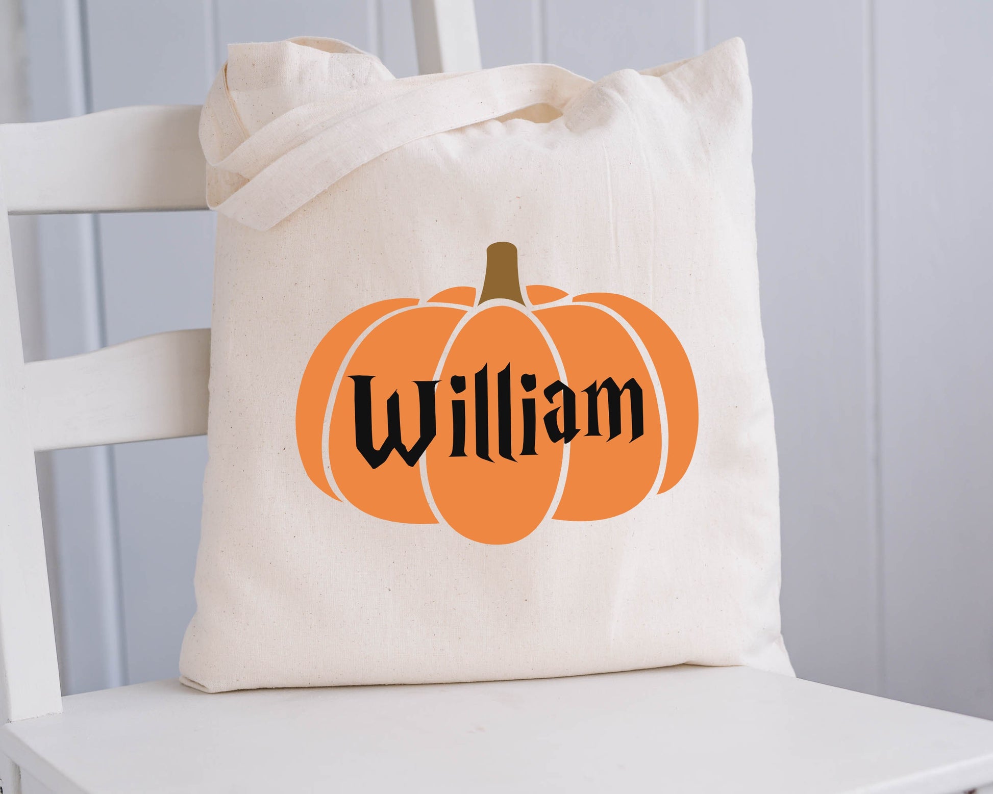 Trick or Treat Bags, Pumpkin, Personalized Halloween Bag, Halloween Candy Bags, Halloween Treat Bags for Kids, Halloween Gift, Custom Tote