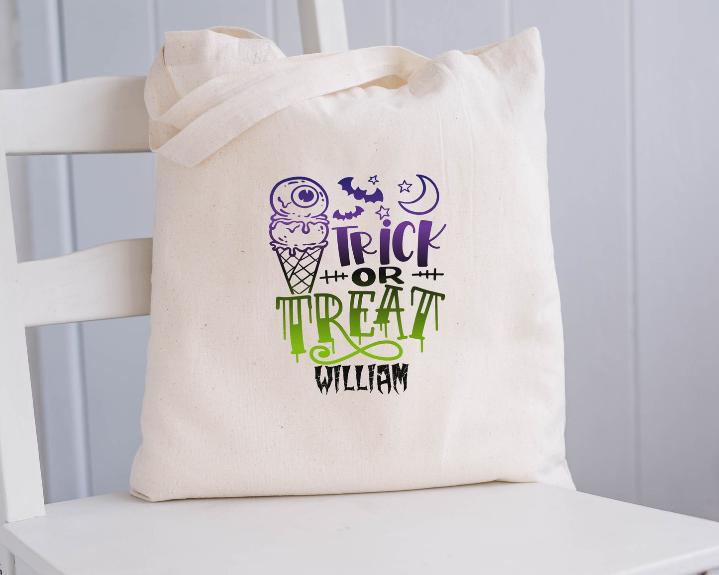 Trick or Treat Candy Bags, Personalized Halloween Bag, Halloween Candy Bags, Halloween Treat Bags for Kids, Halloween Gift, Custom Tote