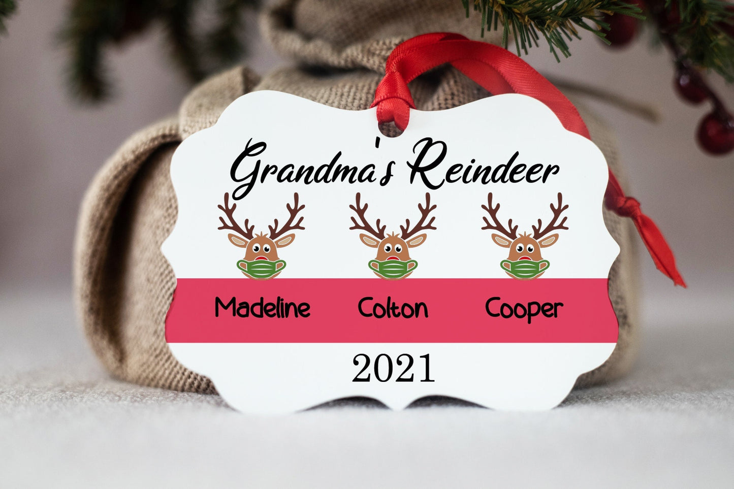2021 Personalized Grandparent Ornament | Pandemic Ornament - Stick'em Up Baby®