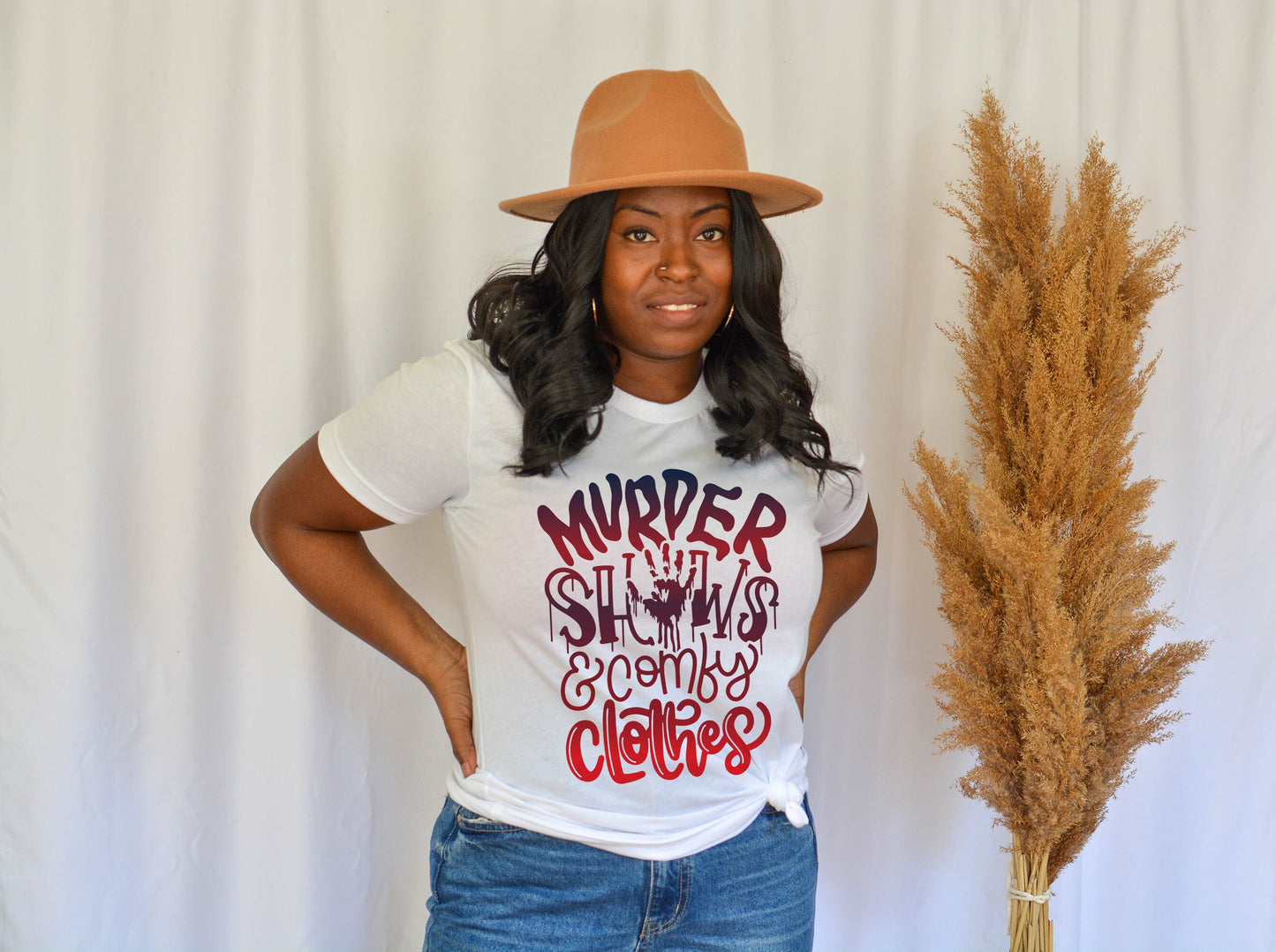 Murder Shows and Comfy Clothes - Women's Halloween Shirt - True Crime Junkie