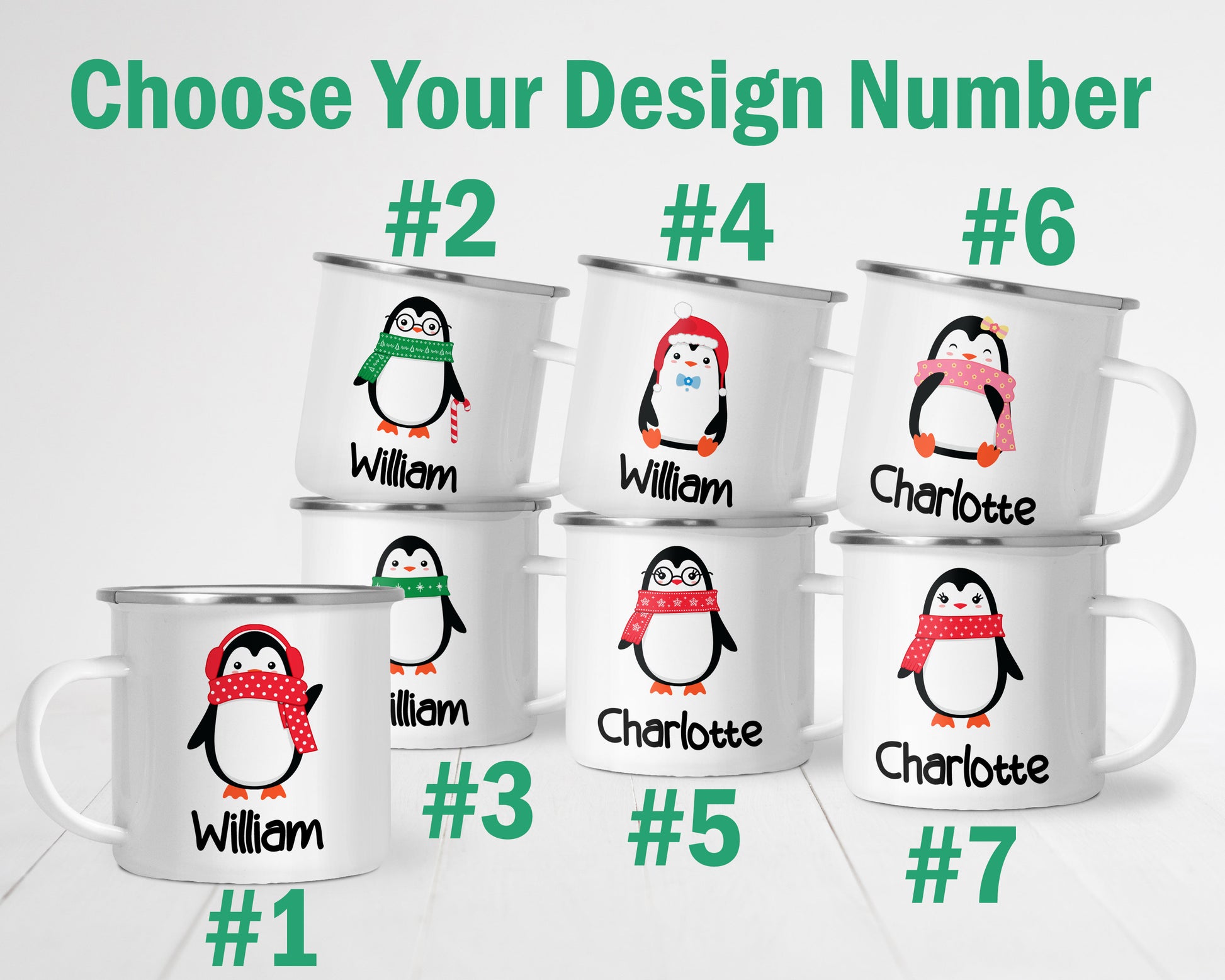 Personalized Penguin Mug | Choose From 7 Penguins - Stick'em Up Baby®