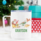 Personalized Dinosaur Christmas Mug - Stick'em Up Baby®