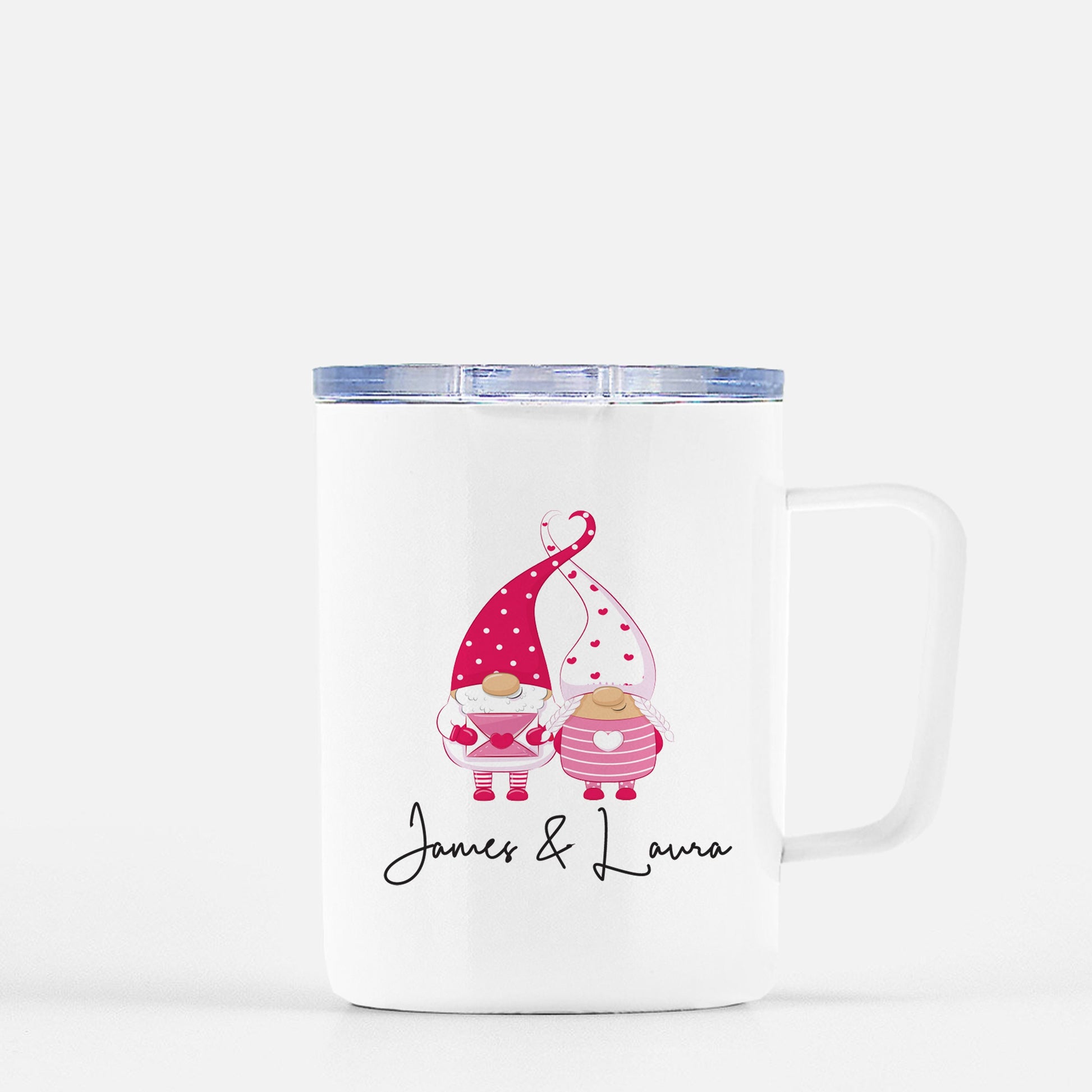 Personalized Valentine's Gnome Couple Mug - Mugs - Stick'em Up Baby®