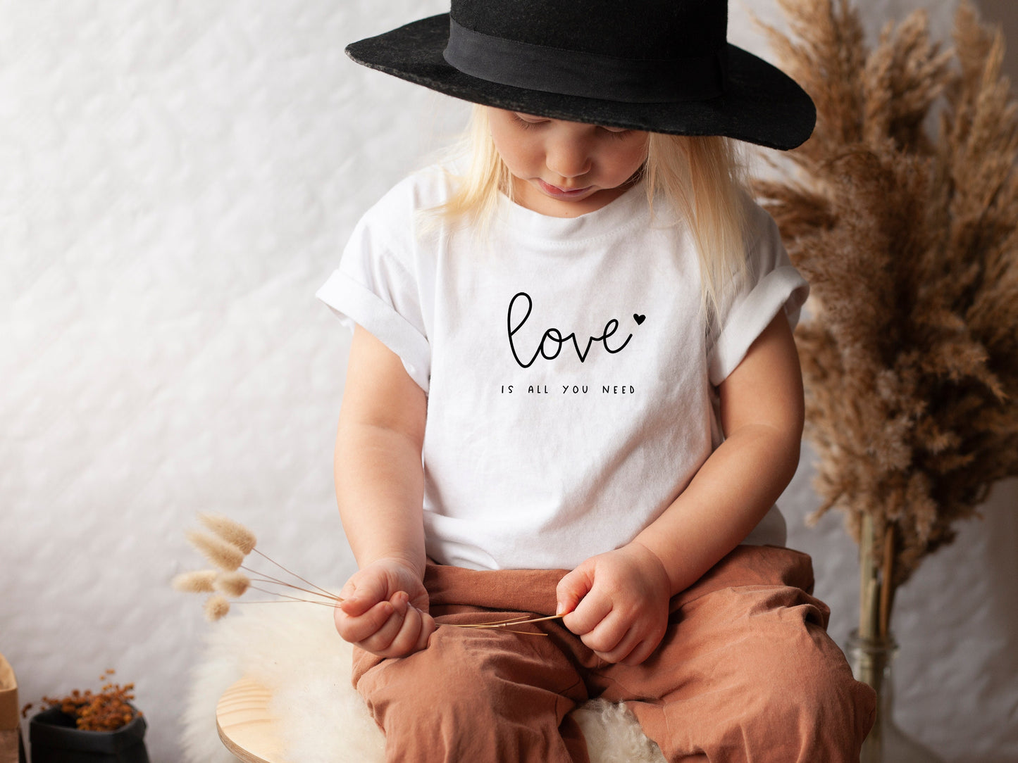 Love Is All You Need - Kids Valentines Shirt - Valentine's Day Shirt for Kids - Stick'em Up Baby®