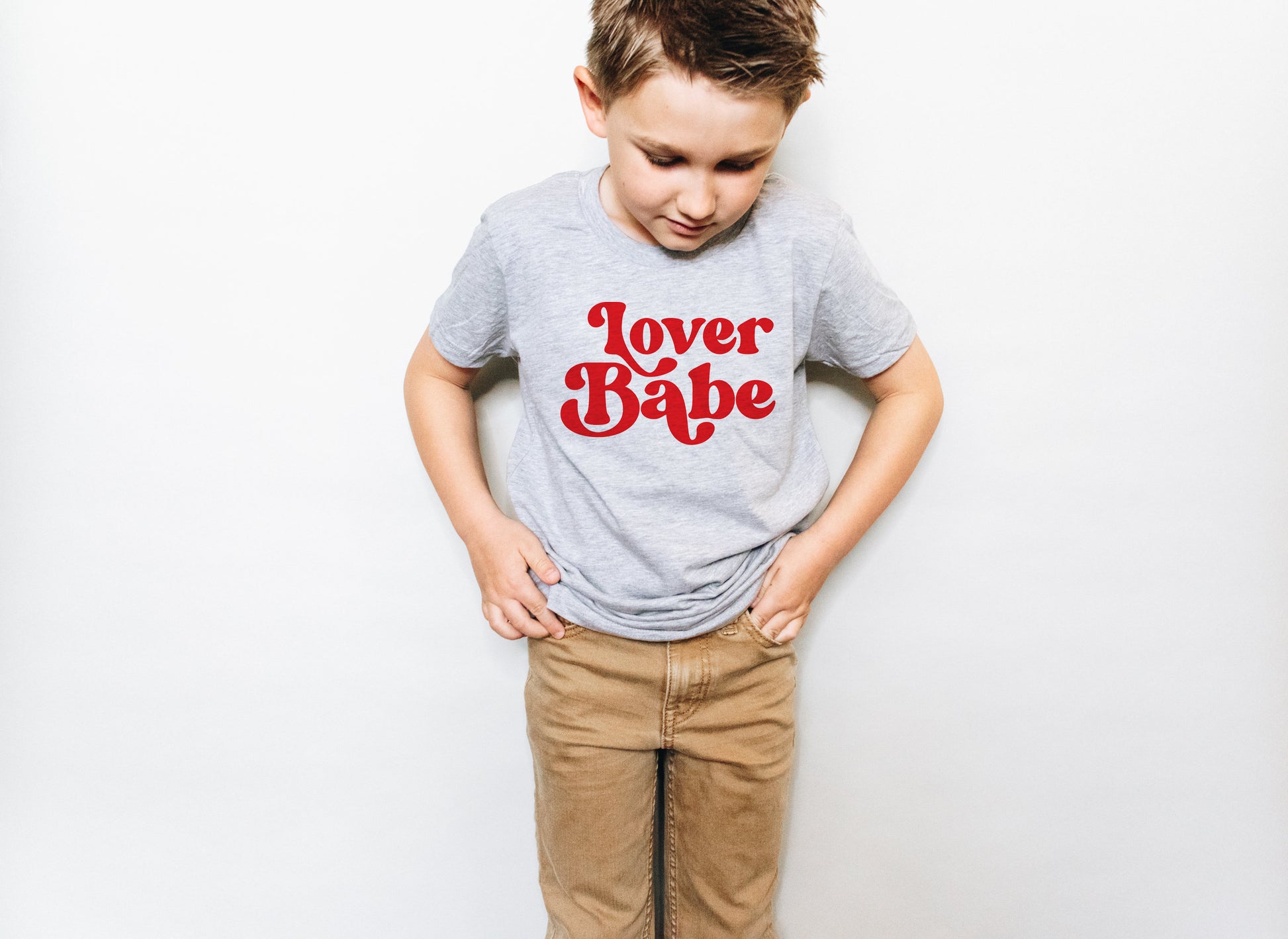 Lover Babe Shirt - Kids Valentines Shirt - Stick'em Up Baby®