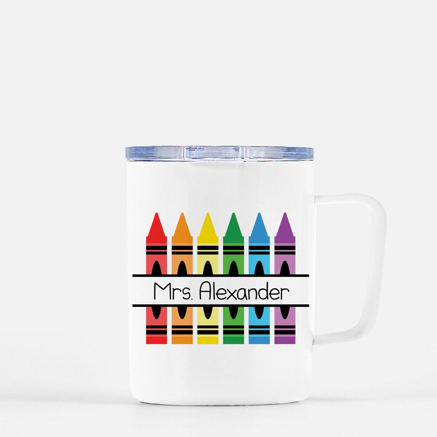 Personalized Teacher Mug - Crayon Box