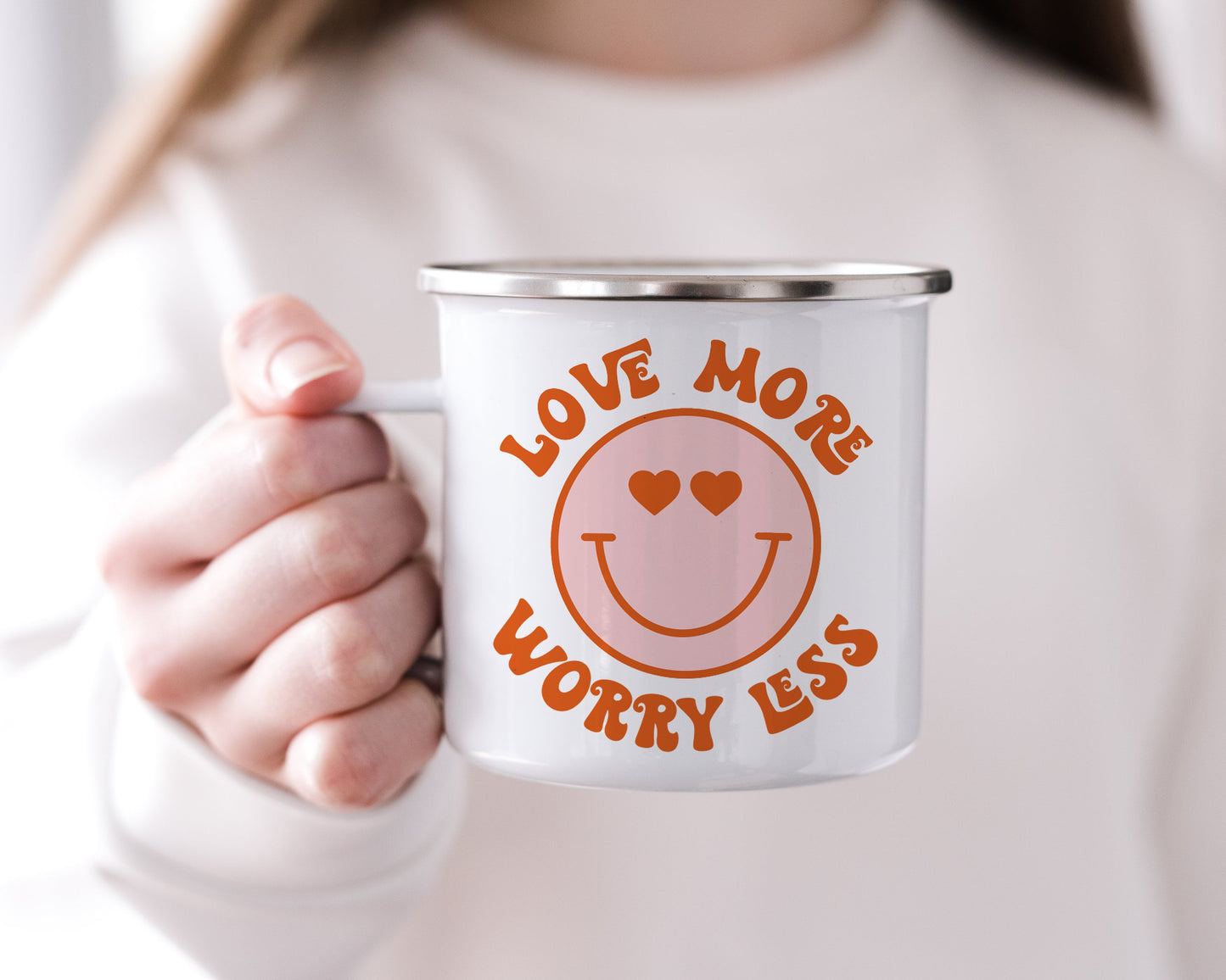 Love More Worry Less - Valentine's Coffee Mug
